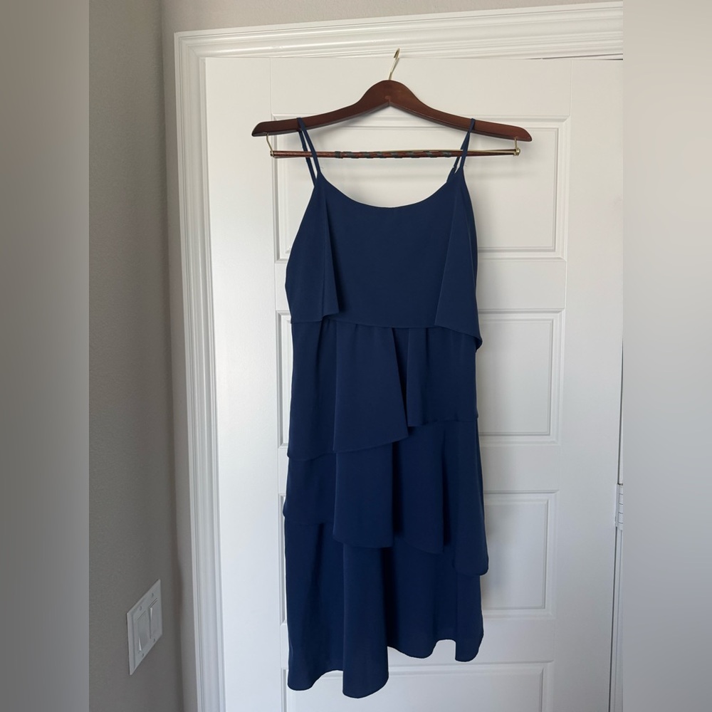Old Navy Asymmetrical Navy Dress